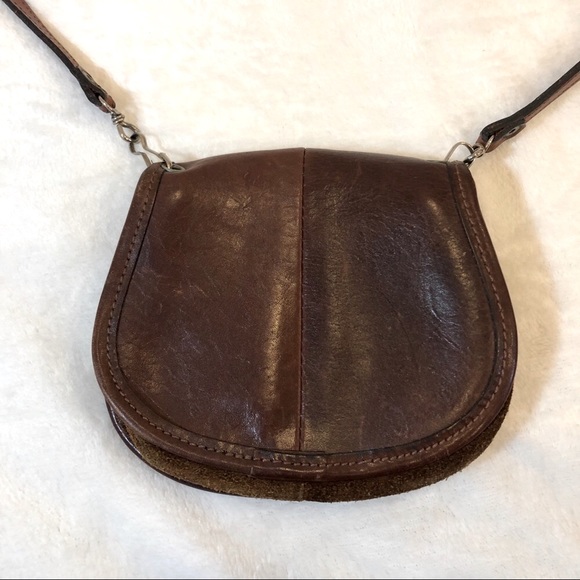 Vintage Eberle Brazil Brown Leather Mini Crossbody - Picture 4 of 8